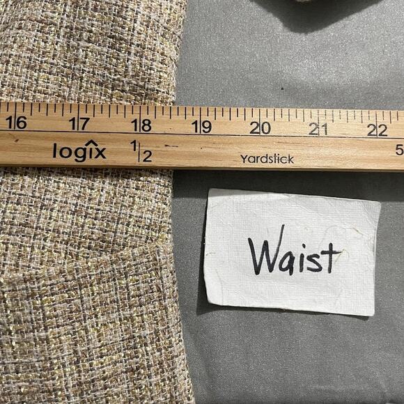 Talbots Size 12 Beige Linen Tweed Jacket Blazer Minimalist Office Old Money - Picture 10 of 13